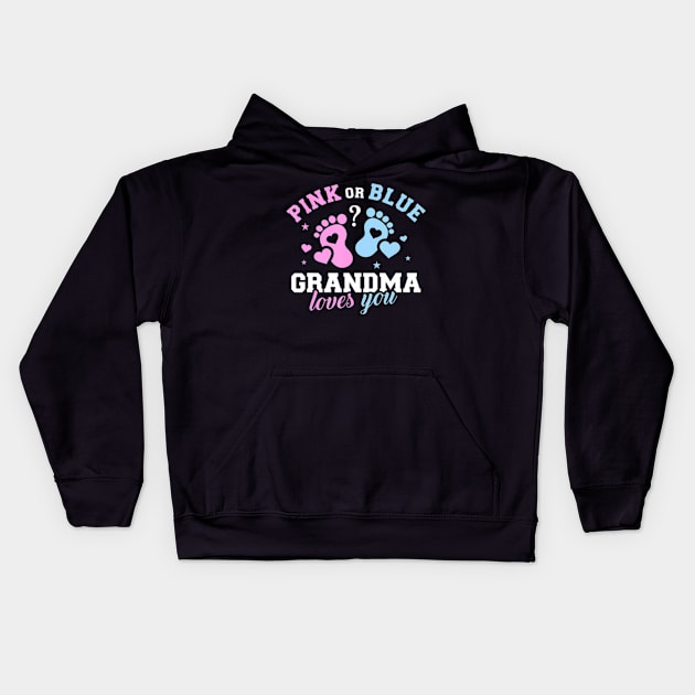 Gender reveal grandma Kids Hoodie by Eduardo